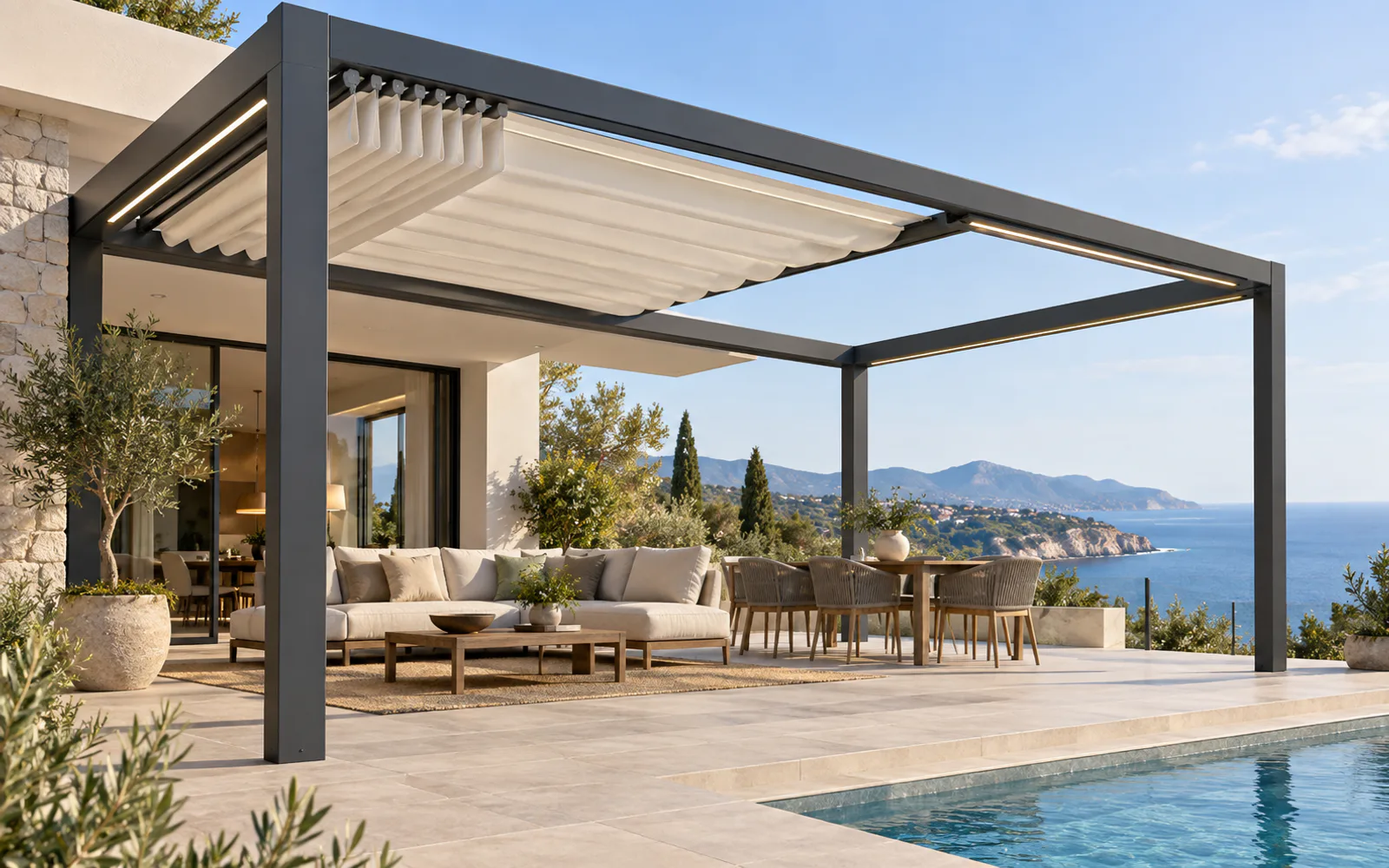 Otomatik pergola sistemleri uygulaması